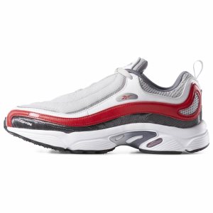 Adidasy Męskie Reebok Daytona DMX Szare/Ciemny Szare/Białe/Czerwone PL 14ZUMJH